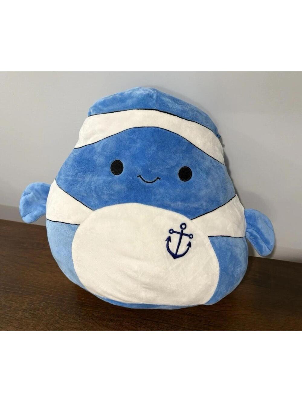 Squishmallows Kellytoy RICKY Clown Fish Plush Sealife